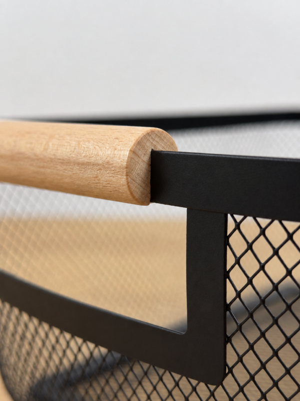 canasta metal detalle