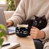 en uso gato negro en uso gato negro