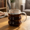 taza bubble en uso café negro