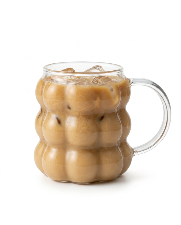 taza bubble fondo blanco