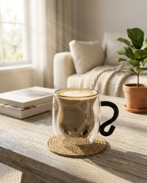 taza gatito café con leche