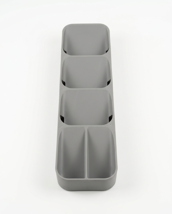 organizador cubiertos gris