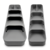 organizador cubiertos ambos lados gris organizador cubiertos ambos lados gris