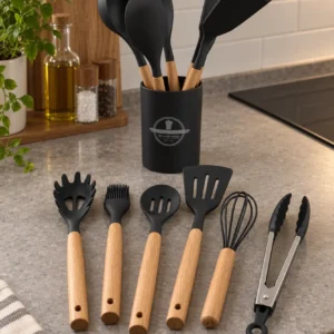 utensilios negros cocina